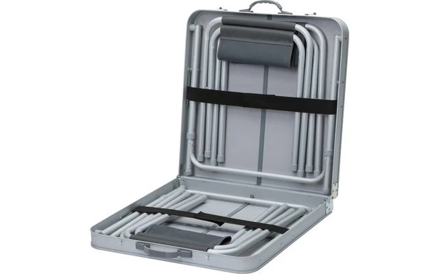 Mesa De Picnic Berger Solo + 4 Taburetes 60 X 120 Cm 4 Mesa De Picnic Berger Solo + 4 Taburetes 60 X 120 Cm - Imagen 2