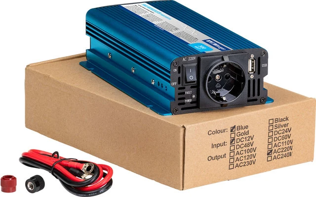 Inversor De Onda Sinusoidal Berger 12V A 230V Azul 300 W 4 Inversor De Onda Sinusoidal Berger 12V A 230V Azul 300 W - Imagen 2