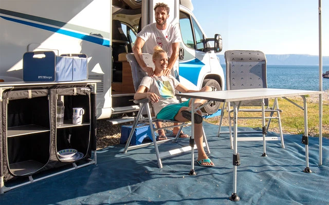 Silla Plegable Berger Luxury XL Gris 4 Silla Plegable Berger Luxury XL Gris - Imagen 2