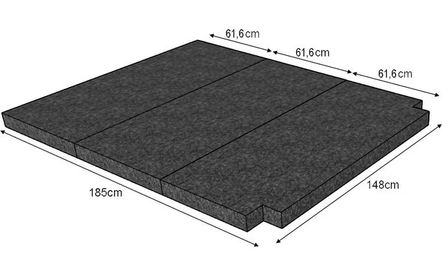 Colchón Con Visco Para El Compartimento Trasero VW T5 / T6 7 Colchón Con Visco Para El Compartimento Trasero VW T5 / T6 - Imagen 5