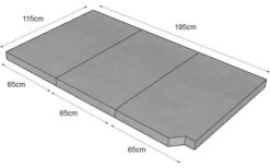 Colchón Para Cama De Furgoneta VW T5 / T6 Ocean & California Con Visko